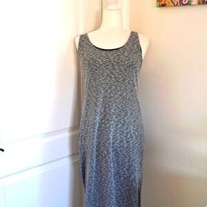 Banana Republic Black & White Razor Back Maxi Dress Size Medium